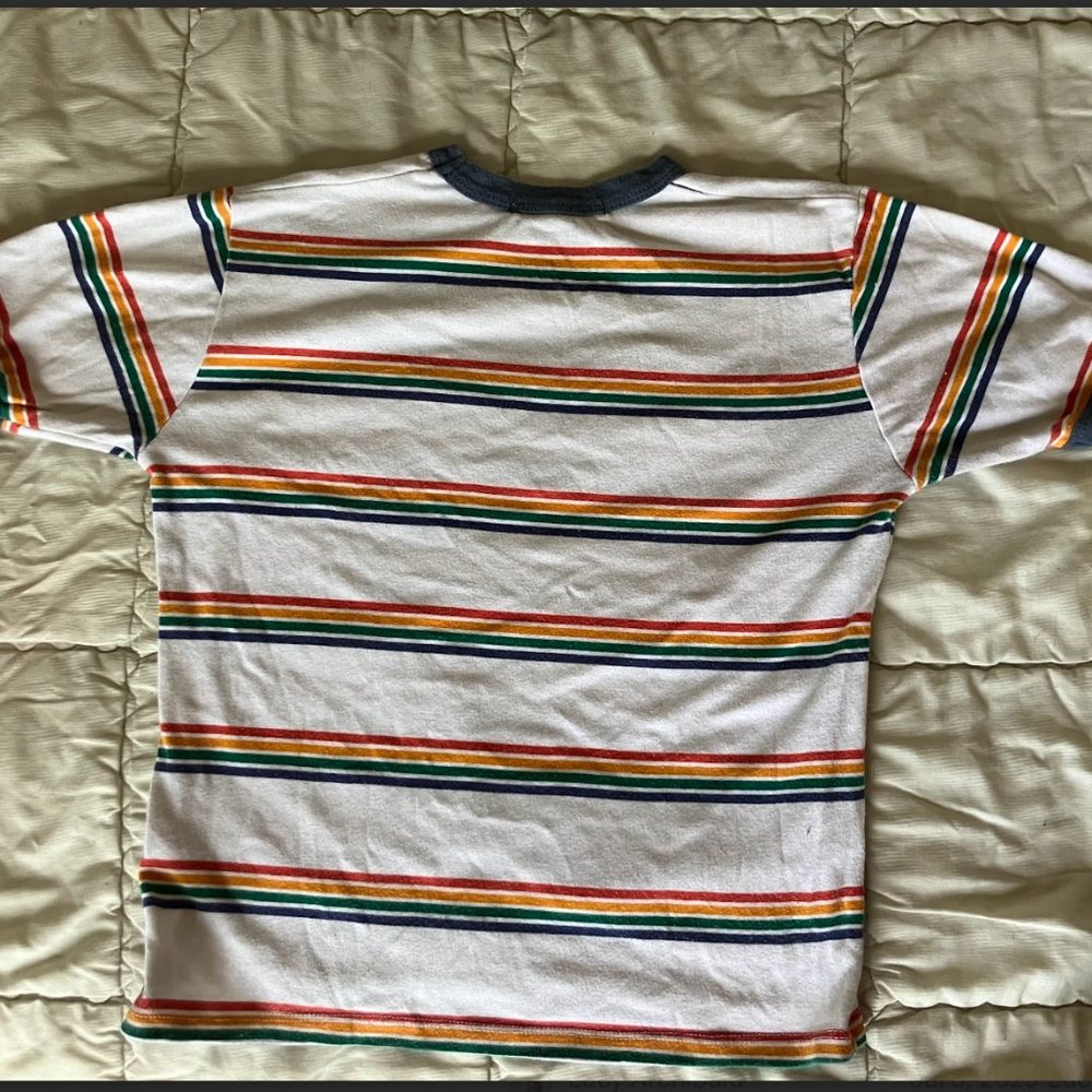 Rainbow Striped Tee Shirt